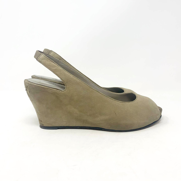 Eileen Fisher Suede Slingback Wedges - Picture 2 of 5
